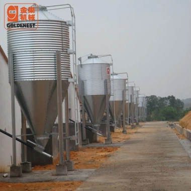 Silo de alimentación para ganado de granja avícola galvanizado